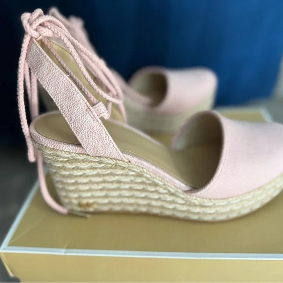 Michael Kors Blush Espadrille Lace-Up Wedges - Picture 4 of 6